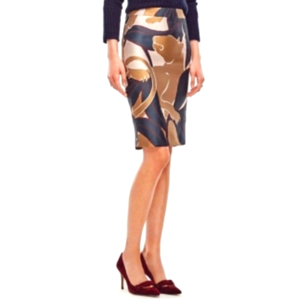 Ann Taylor Jungle Cat Skirt Size 8